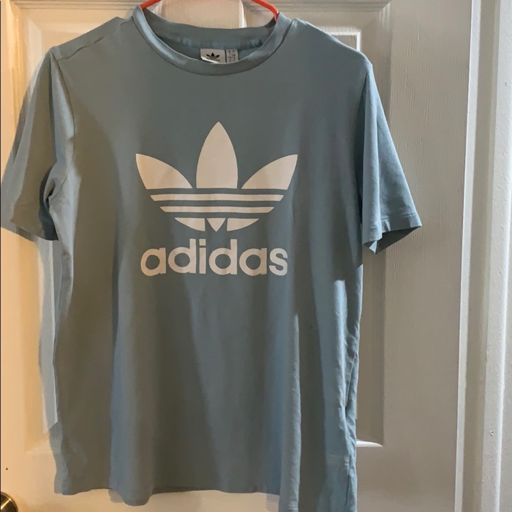 Blue adidas tee